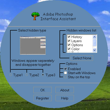 Photoshop Interface Assistant Screenshot